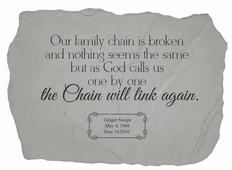 Broken Chain Poem | Personalized Garden Memorial - The Comfort Company