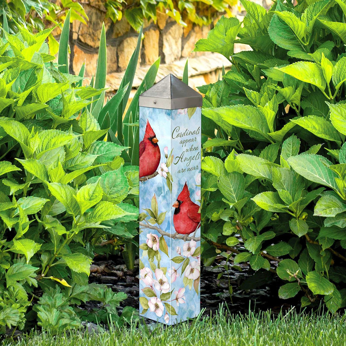 Memorial Garden Art Pole | When Angels are Near - The Comfort Company