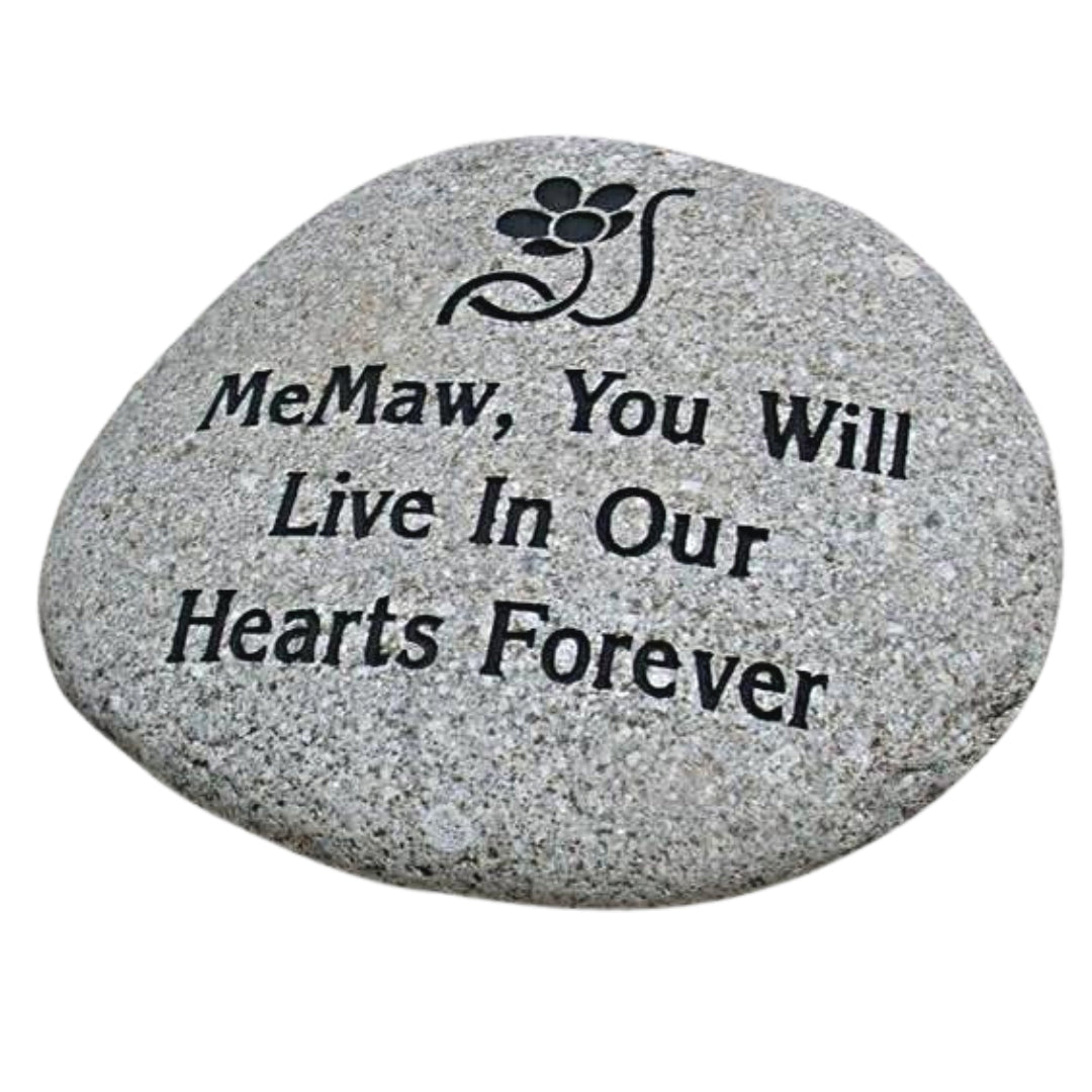 Garden Stone in Memory | Large Engraved River Rocks Media 1 of 2