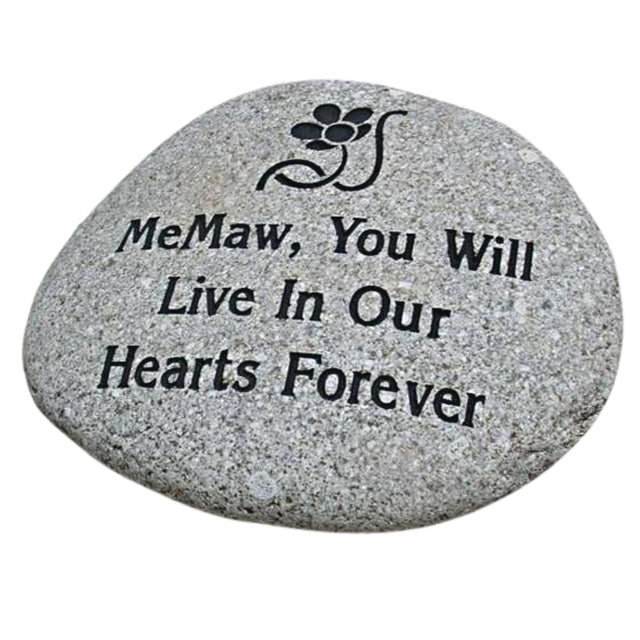 Garden Stone in Memory | Large Engraved River Rocks Media 1 of 2