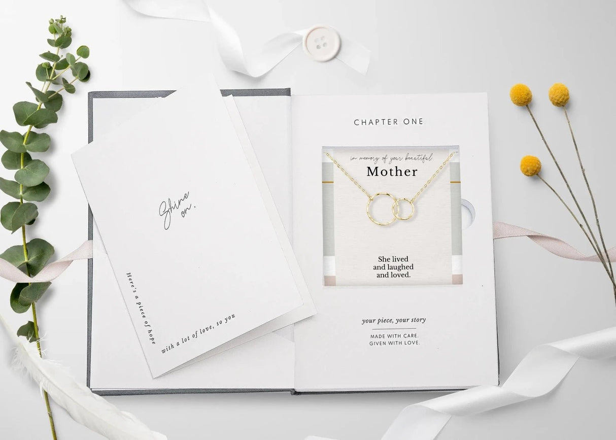 Eternal Rings Memorial Necklace for Loss of Mother Gift - The Comfort Company