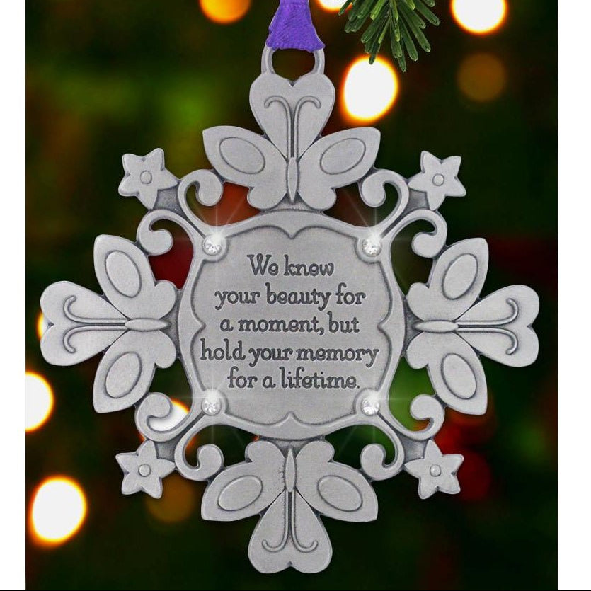 Snowflake Ornament to Remember Miscarriage or Child Loss - The Comfort Company