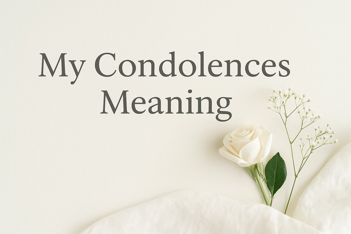 My Condolences Meaning - What Is a Condolence Message? – The Comfort ...