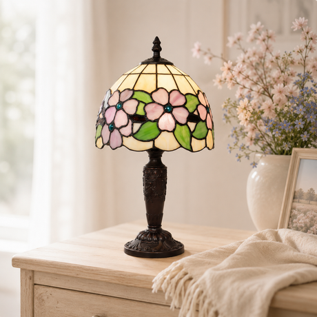 Gone Too Soon Stained Glass Lamp