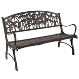 Iris Bench | Outdoor Cast Iron Garden Bench