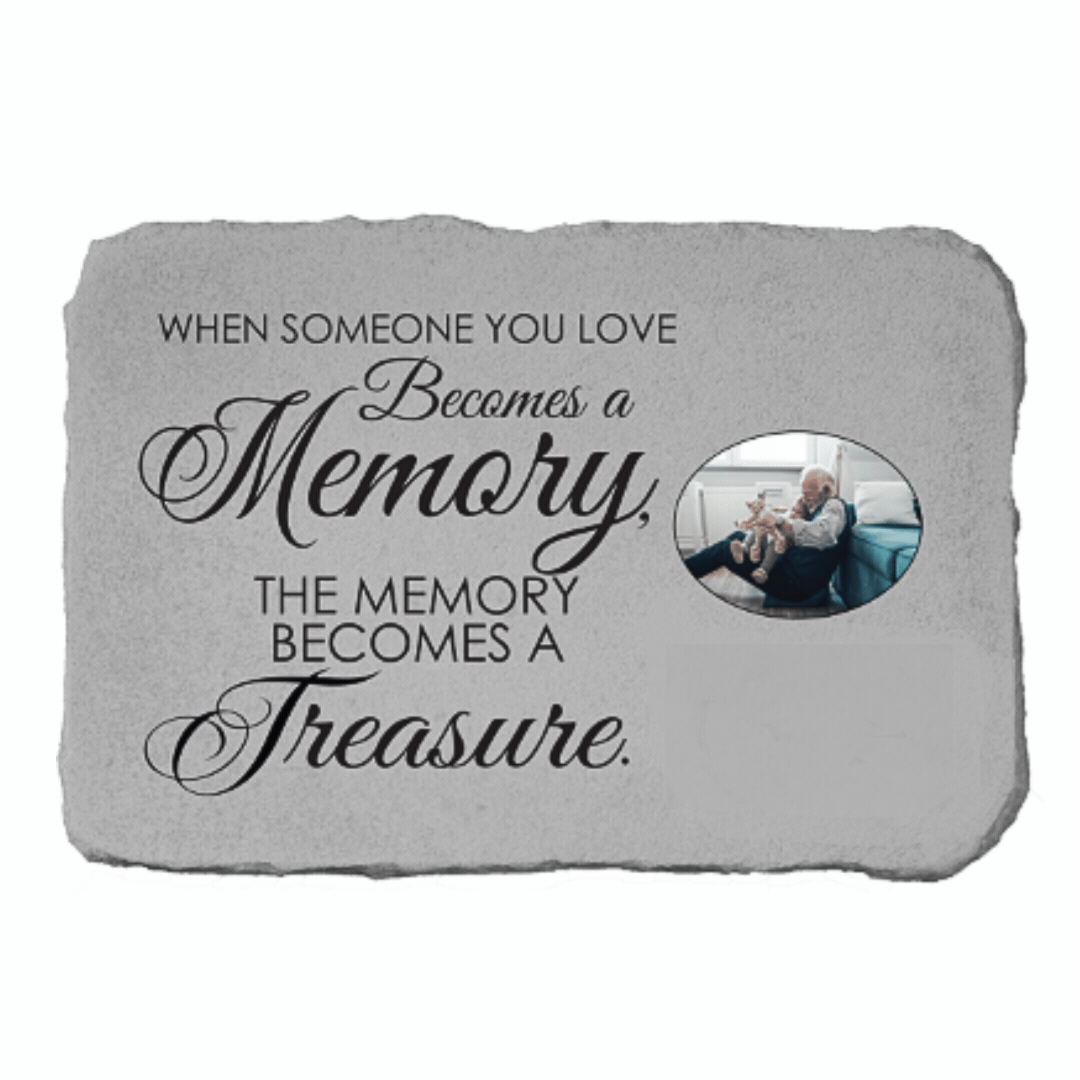 Personalized Memorial Stone with Photo | Memory Becomes a Treasure