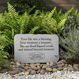 Personalized Garden Stone | Your Life Was a Blessing