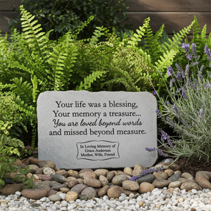 Personalized Garden Stone | Your Life Was a Blessing