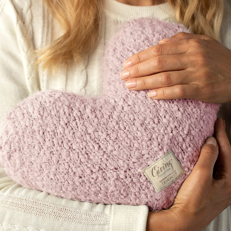 Pink Weighted Giving Heart 