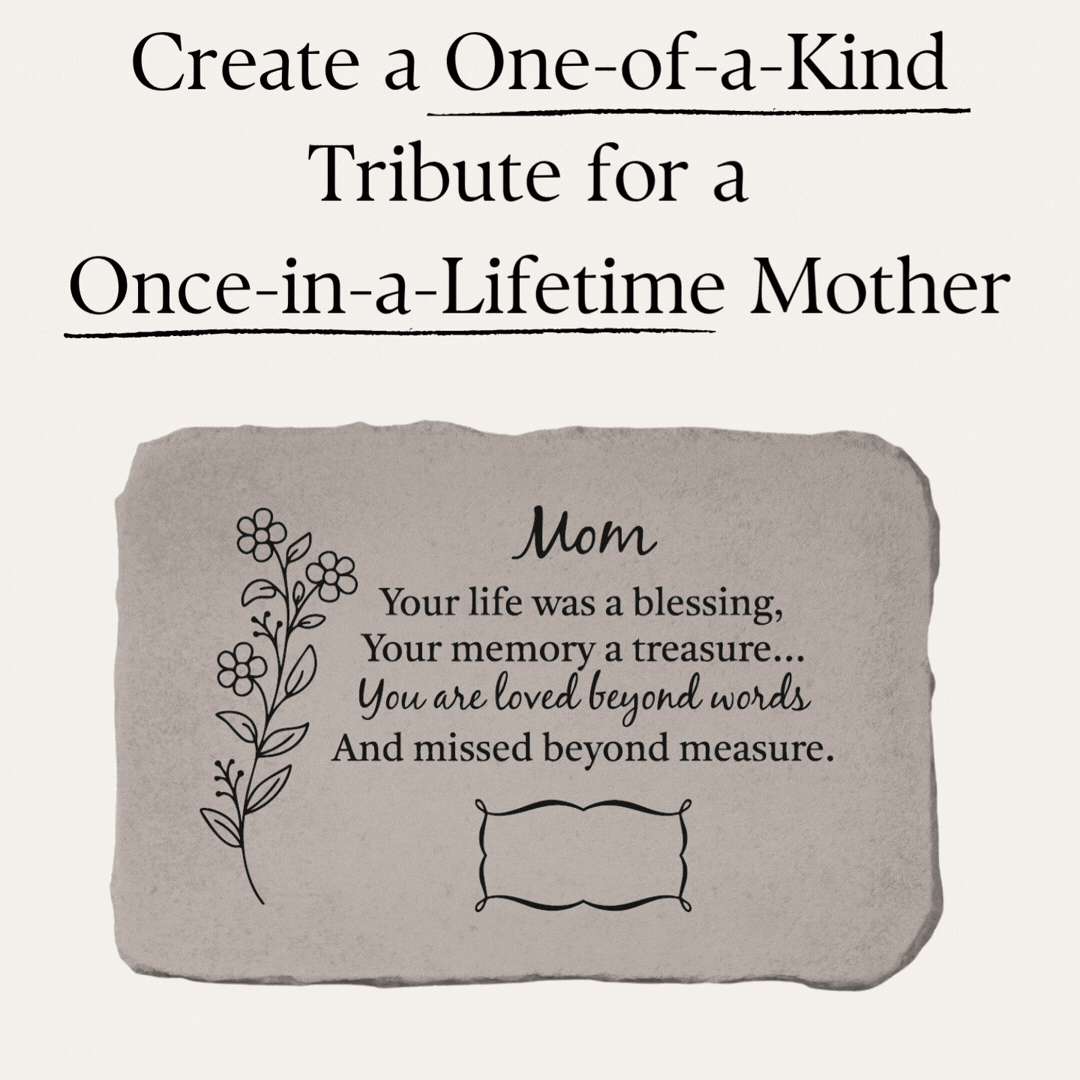 Loss of Mom Personalized Garden Memorial Stone