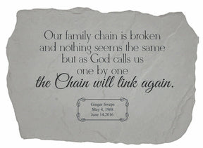 Broken Chain Poem | Personalized Garden Memorial - The Comfort Company
