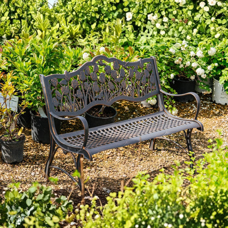 Cast Iron Bench Loveseat - The Comfort Company