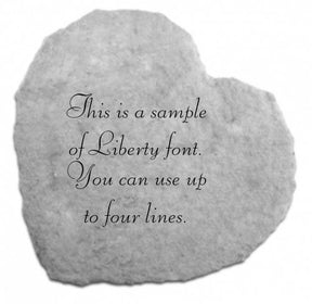 Custom Engraved Heart Memorial Stone - The Comfort Company