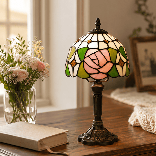 Everlasting Love Stained Glass Lamp - The Comfort Company
