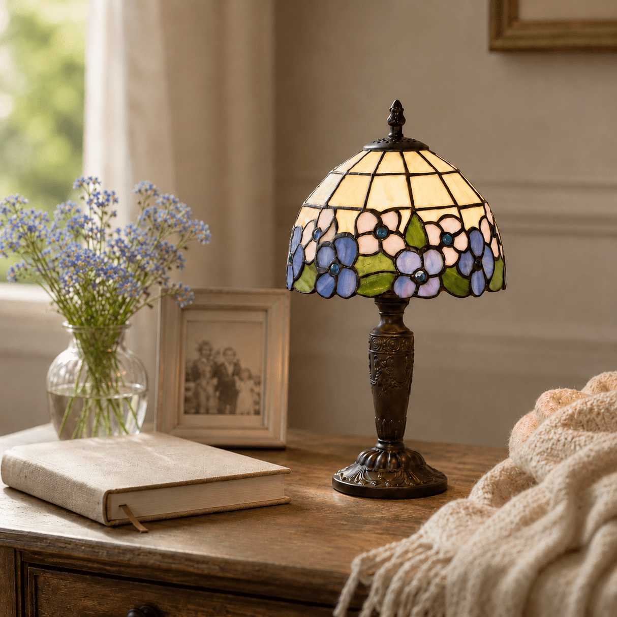 Forget - Me - Not Memorial Keepsake Lamp - The Comfort Company