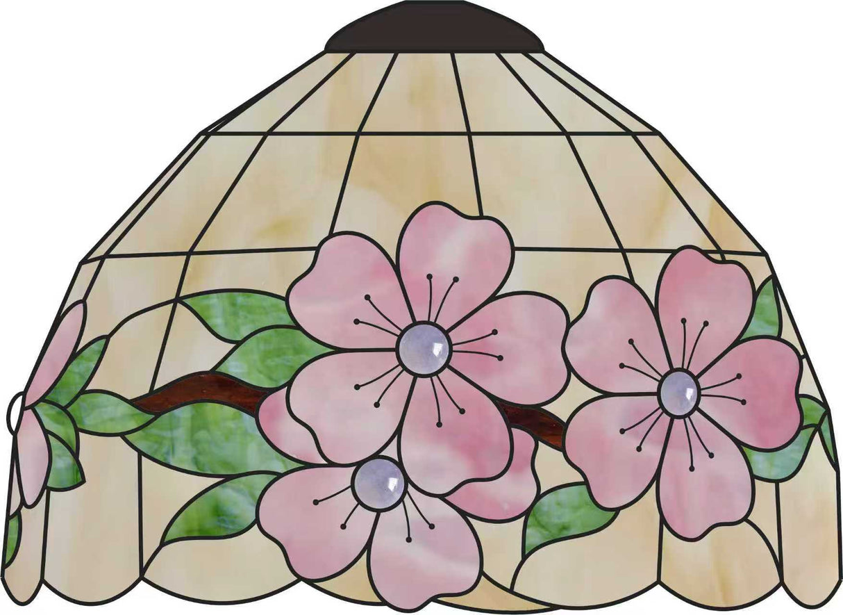 Gone Too Soon — Cherry Blossom Stained Glass Memory Lamp - The Comfort Company
