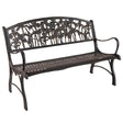 Iris Bench | Outdoor Cast Iron Garden Bench - The Comfort Company