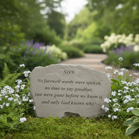 Loss of Son Memorial Garden Stone - The Comfort Company