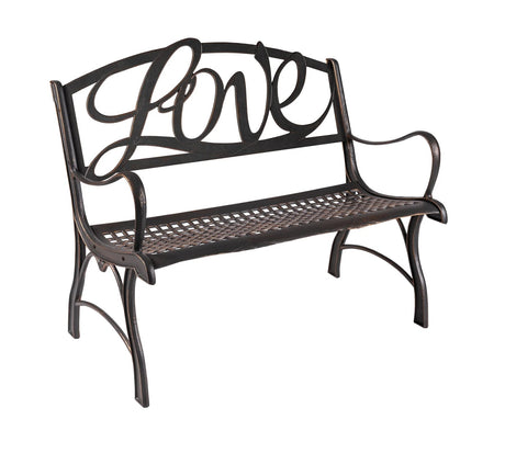 Love Cast Iron Bench Loveseat - The Comfort Company