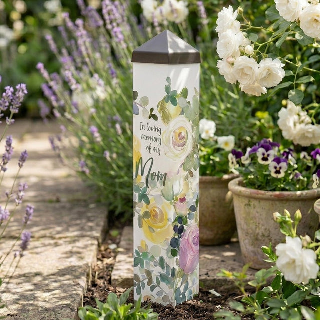 Memorial Garden Art Pole – In Loving Memory of My Mom - The Comfort Company