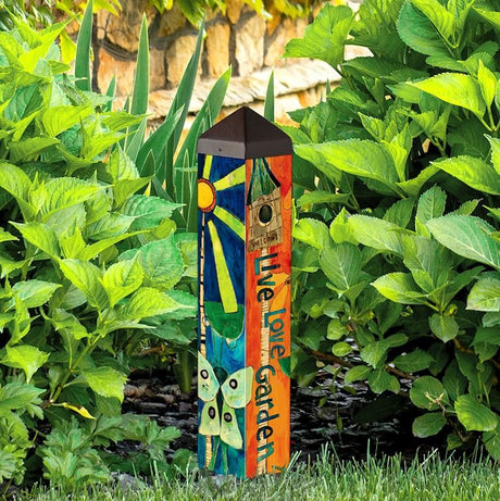 Memorial Garden Art Pole – Live Love Garden - The Comfort Company