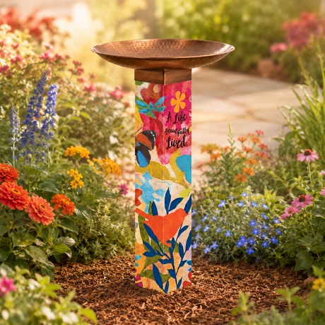Memorial Garden Bird Bath – Life Beautifully Lived - The Comfort Company