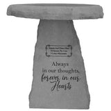 Memorial Garden Bird Bath | Personalized Memorial Forever In Our Hearts