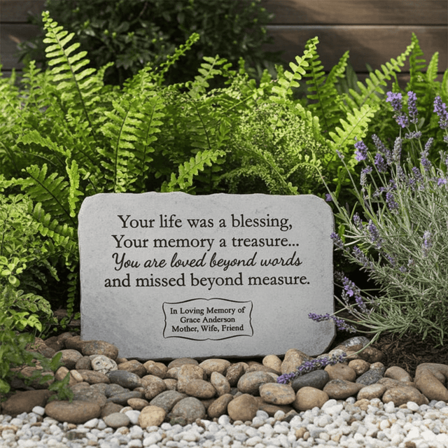 Personalized Garden Stone | Your Life Was a Blessing - The Comfort Company