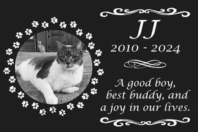 Pet Grave Stone | Personalized Granite Memorial with Photo - The Comfort Company