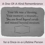 Personalized Garden Stone | Your Life Was a Blessing