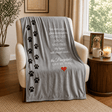 Sympathy Gift for Pet Loss | Pawprints Left by You Blanket - The Comfort Company