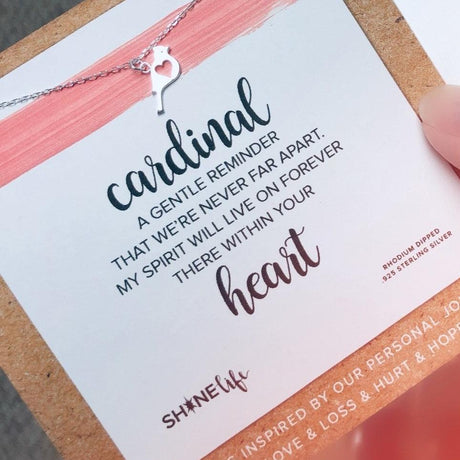 Cardinal Memorial Necklace | My Spirit Will Live On - The Comfort Company