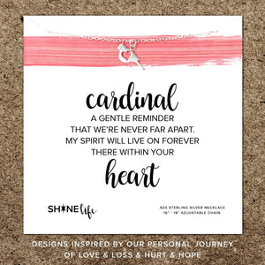 Cardinal Memorial Necklace | My Spirit Will Live On - The Comfort Company