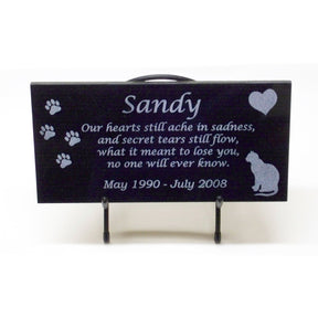 Cat Memorial | Custom Granite Cat Memorial - The Comfort Company