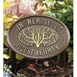 Custom Memorial Marker | Great Oak Plaque - The Comfort Company