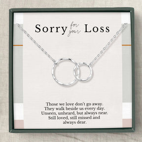 Eternal Rings Memorial Necklace for Loss of a Loved One - The Comfort Company