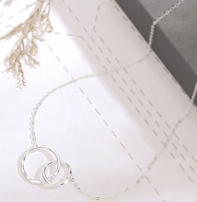 Eternal Rings Memorial Necklace for Loss of Son Gift
