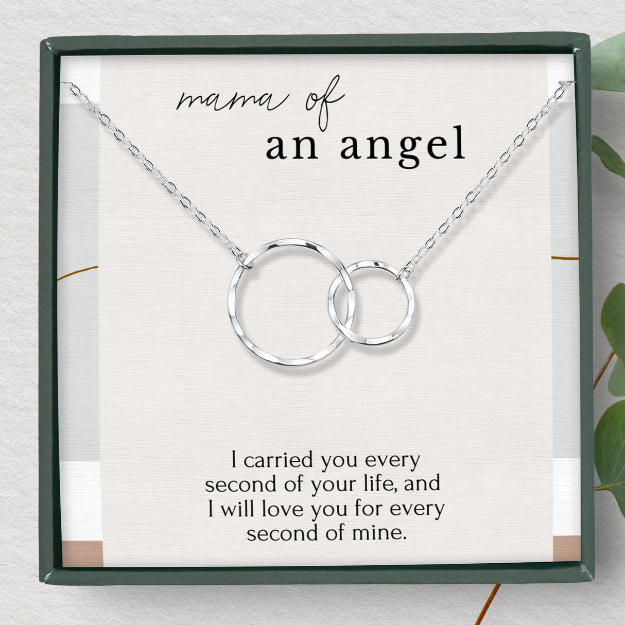 Eternal Rings Miscarriage Remembrance Necklace