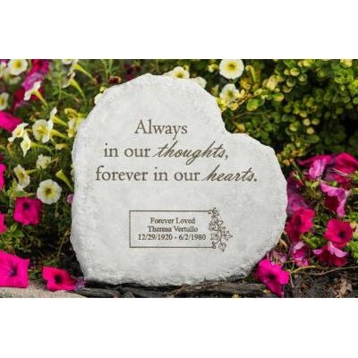 Forever In Our Hearts | Memorial Stone Heart - The Comfort Company