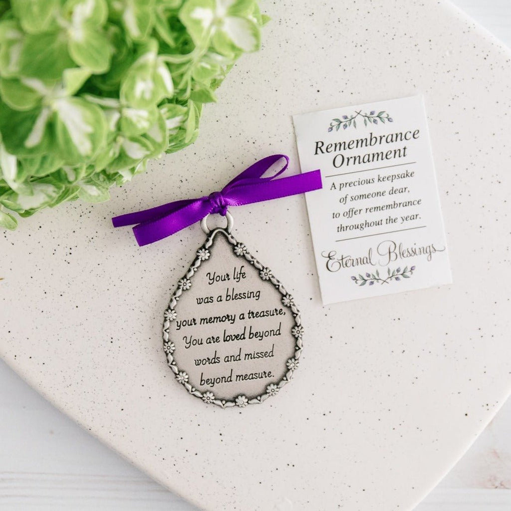 Gift-Boxed Memorial Ornament | Your Life Was a Blessing - The Comfort Company