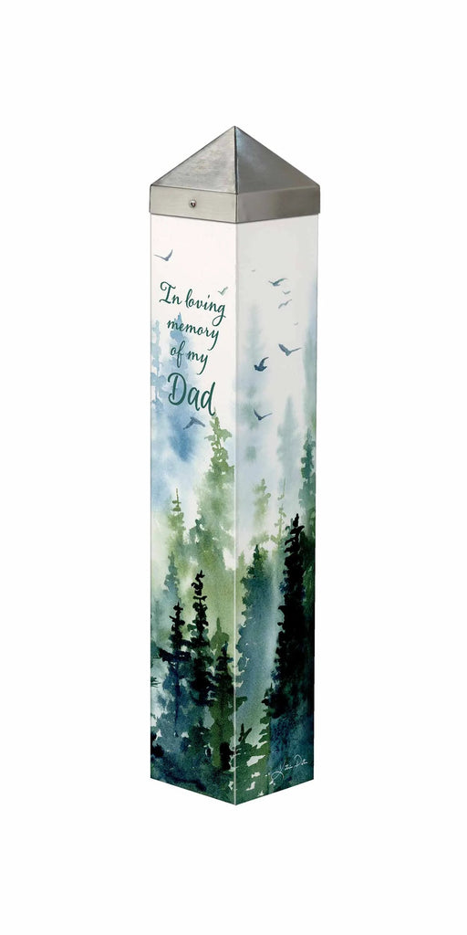Loss of Dad Memorial Garden Art Pole - The Comfort Company