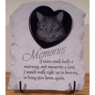 Marble Pet Memorial with Photo of your Pet | Memories - The Comfort Company