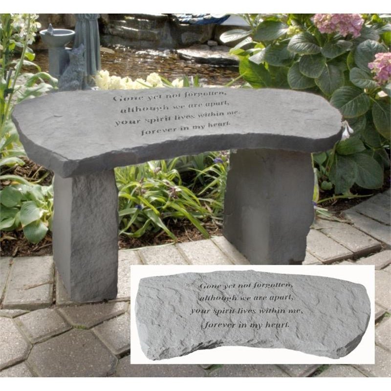 Memorial Garden Bench | Gone Yet Not Forgotten - The Comfort Company