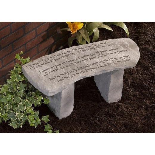 Memorial Garden Bench | I Thought of You With Love Today - The Comfort Company