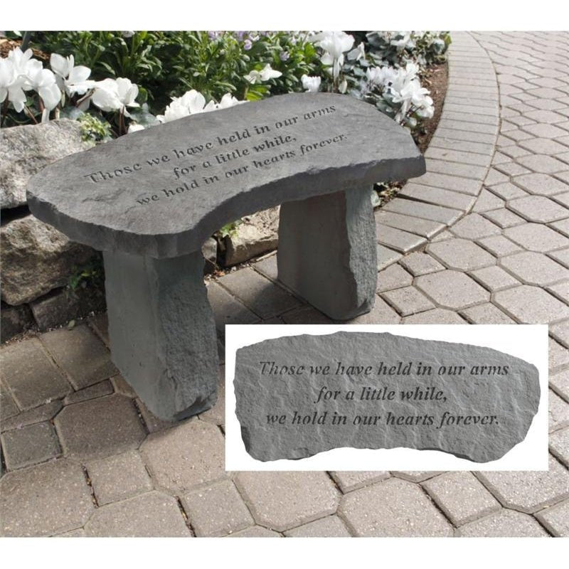 Memorial Garden Bench | Those We Have Held For a Little While - The Comfort Company