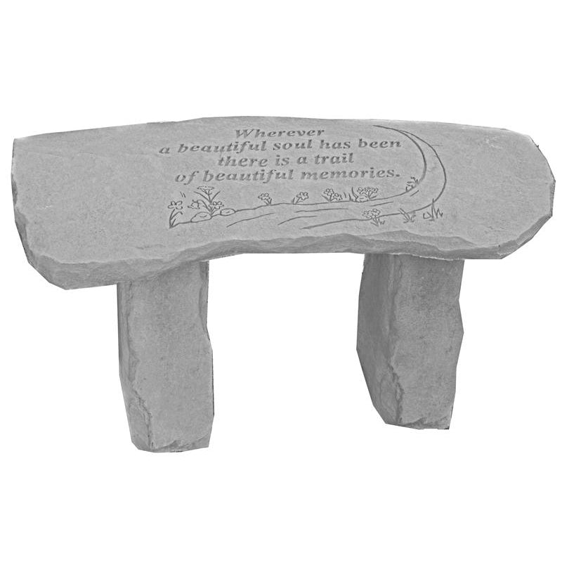 Memorial Garden Bench | Wherever a Beautiful Soul Has Been - The Comfort Company