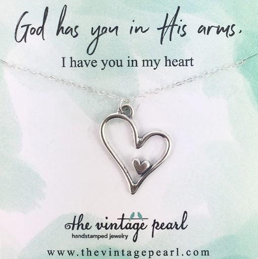 Memorial Necklace | God Has You in his Keeping - The Comfort Company