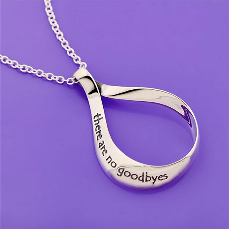 Memorial Pendant | No Goodbyes Quote - The Comfort Company