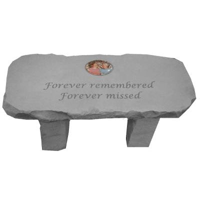 Memorial Photo Bench | Forever Remembered Forever Missed - The Comfort Company