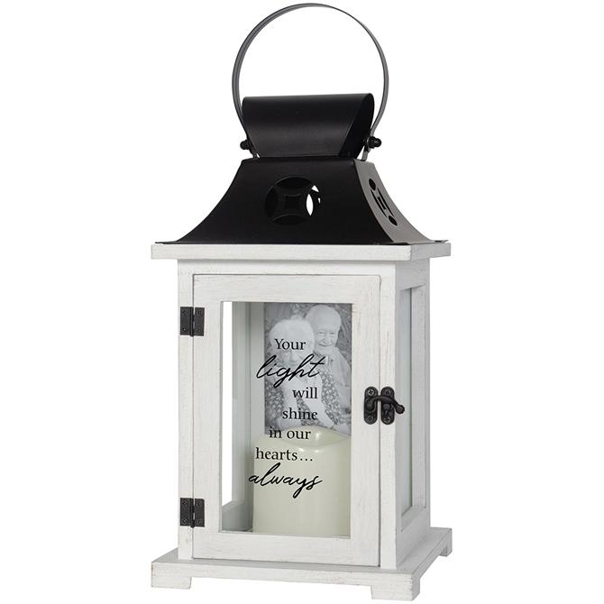 Memorial Picture Frame Lantern | Your Light Will Shine - The Comfort Company